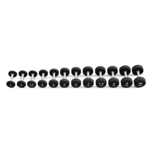 Origin RD3 Rubber Dumbbell Set 2.5-25kg – 2.5kg increments – 10 pairs